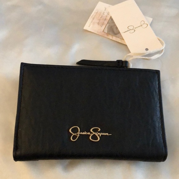Jessica Simpson Farah Small Fran Faux Leather Indexer Wallet Meteorite NWT - Picture 5 of 12